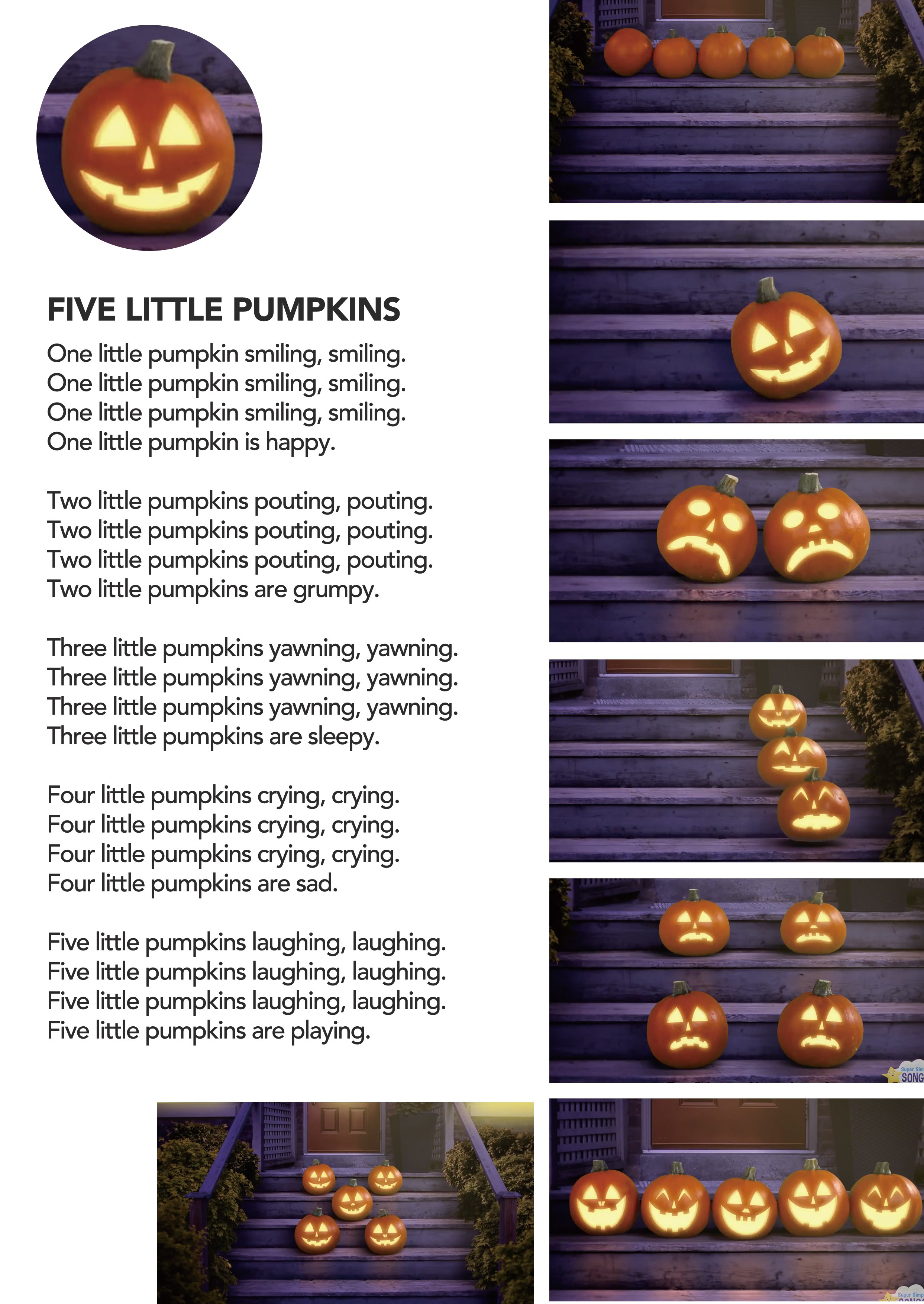 073 Five Little Pumpkins